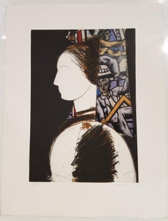 Beatrice II with Fernand Leger Unique Collage
