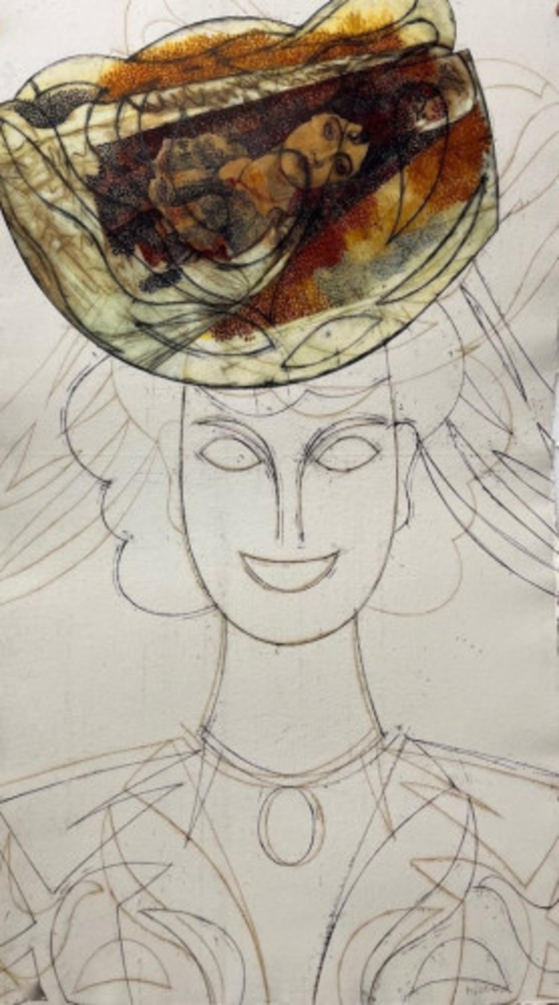 Mujer con sombrero IV , I