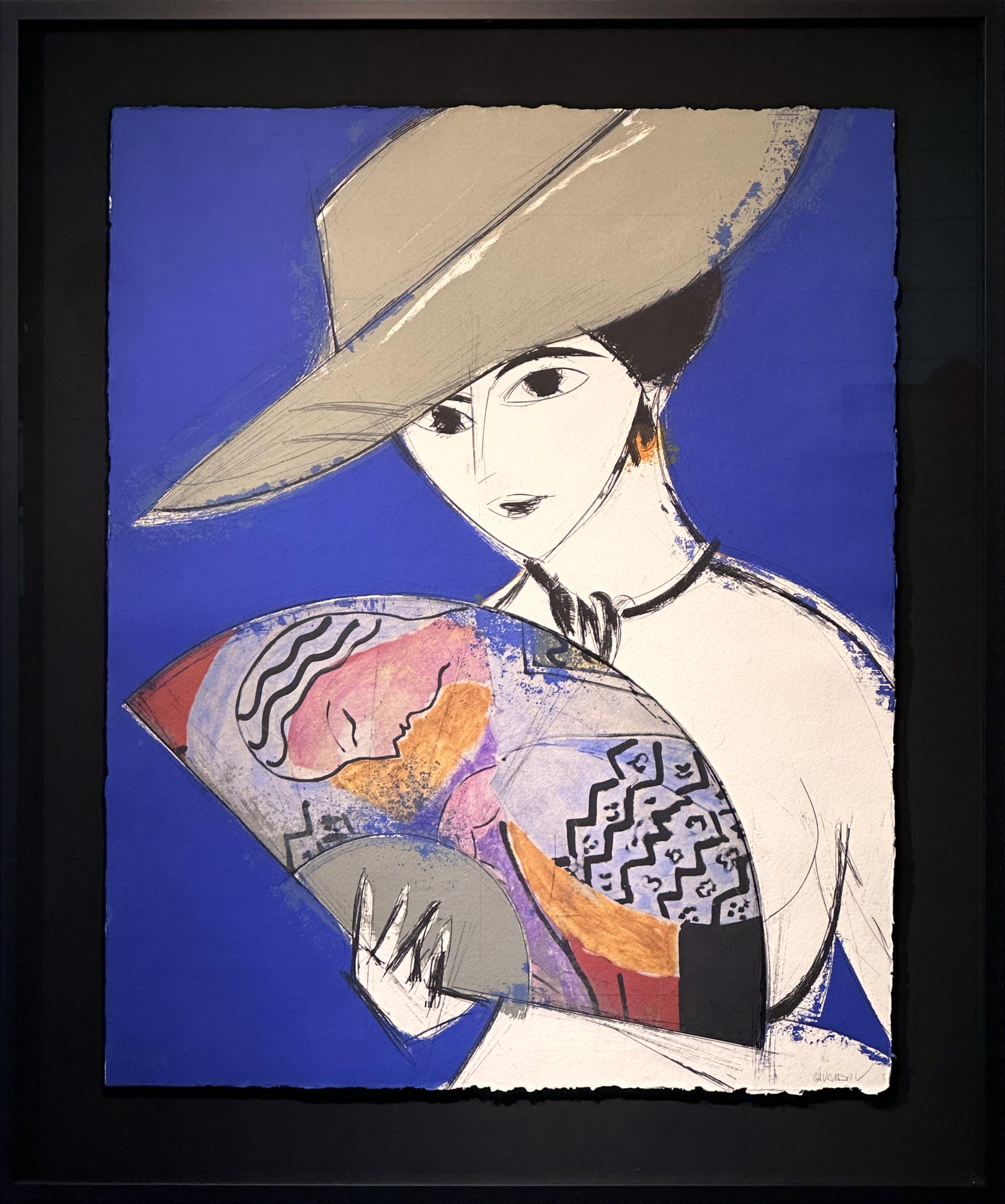 Manolo Valdes Portrait Print - Pamela III - Matisse