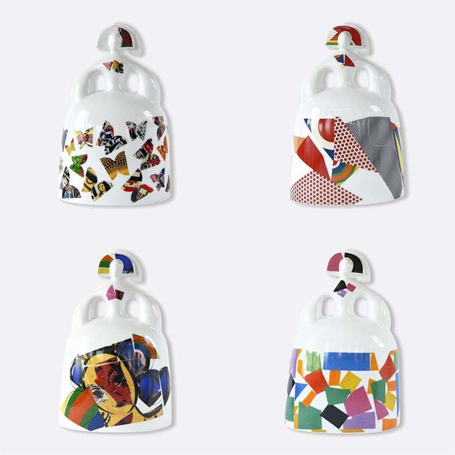 Reina Mariana Set of 4 Porcelain Sculptures, Abstract, 2010-