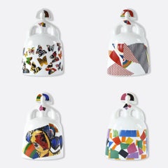 Reina Mariana Conjunto de 4 Esculturas de Porcelana, Abstractas, 2010-
