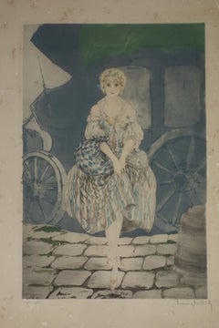 "Manon" by Louis Icart Art Deco Etching