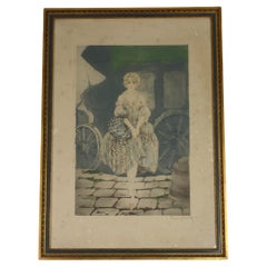 "Manon" by Louis Icart Art Deco Etching