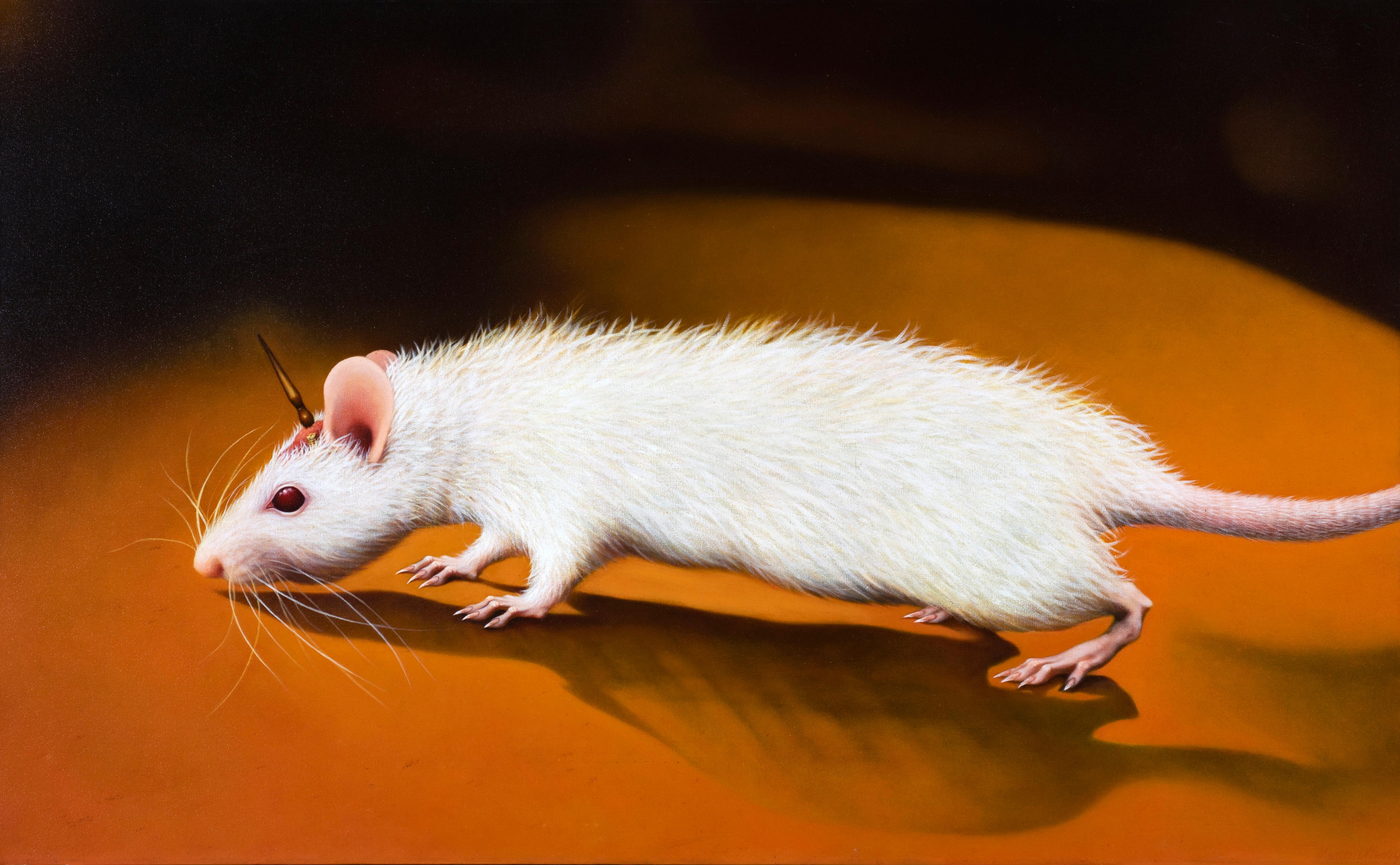 Oil Painting Rat "Unicorn #3"