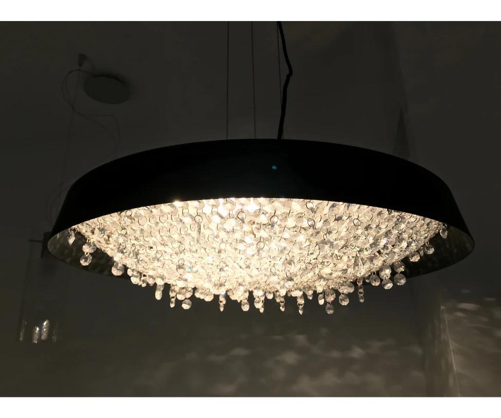Moderno Lampadario in cristallo Manooi Tondo di Lee Broom in vendita