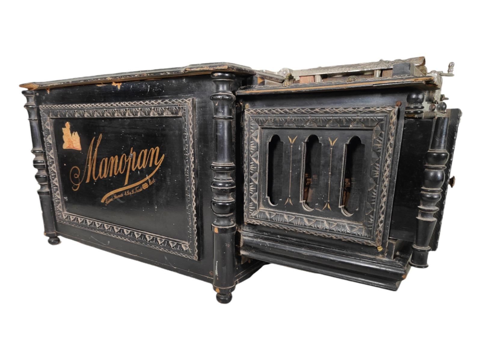 Renaissance Manopan Crank Musical Organ 19th Century For Sale