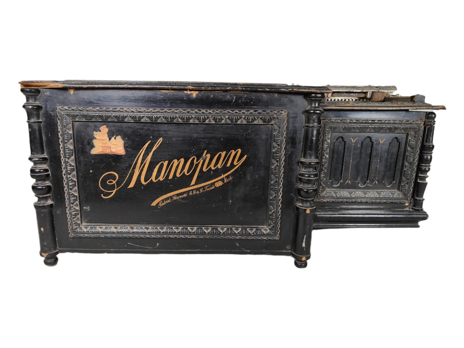 Spanish Manopan Crank Musical Organ 19th Century For Sale