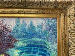 Manor Shadian ** Giverny Water Lilies with Two Bridges ** Original Oil