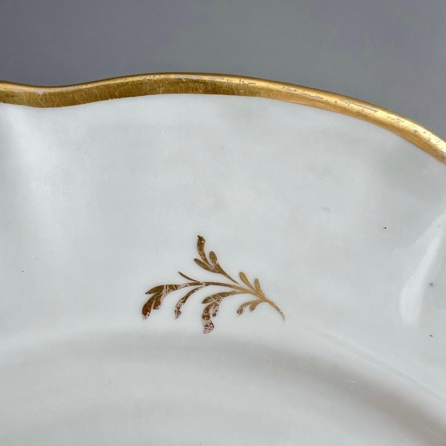 Assiette Mansfield, Monochrome Sépia Ranunculus par W. Billingsley, 1799-1802 (2) en vente 5