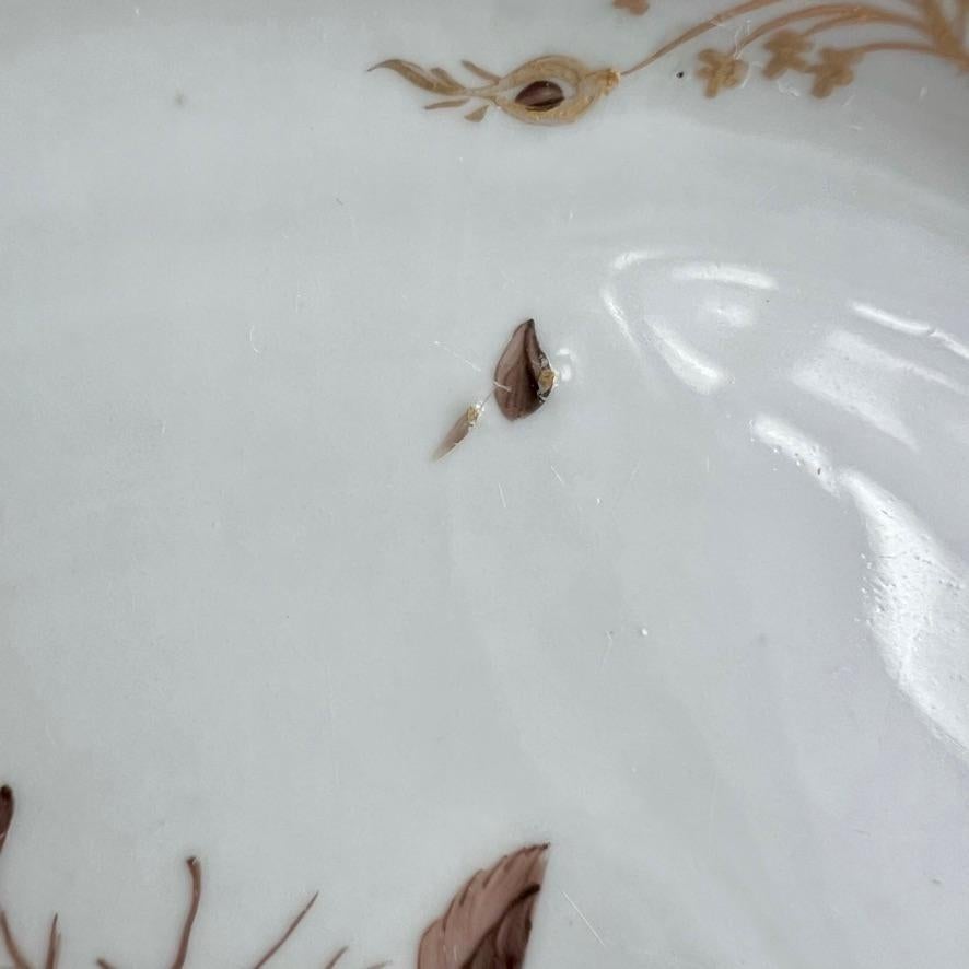Mansfield Porcelain Plate, Monochrome Sepia Rose W. Billingsley, 1799-1802 (1) For Sale 6