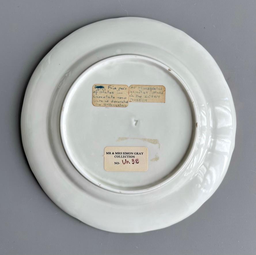Mansfield Porcelain Plate, Monochrome Sepia Rose W. Billingsley, 1799-1802 (1) For Sale 7