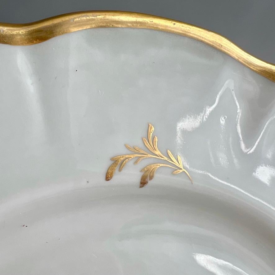 Mansfield Porcelain Plate, Monochrome Sepia Rose W. Billingsley, 1799-1802 (1) For Sale 1