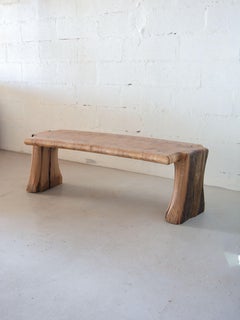 Mansigné Special Oak Bench by Timothée Musset
