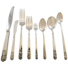 Mansion House by Heirloom Oneida, Besteckset aus Sterlingsilber, 8er-Set, 71 Teile