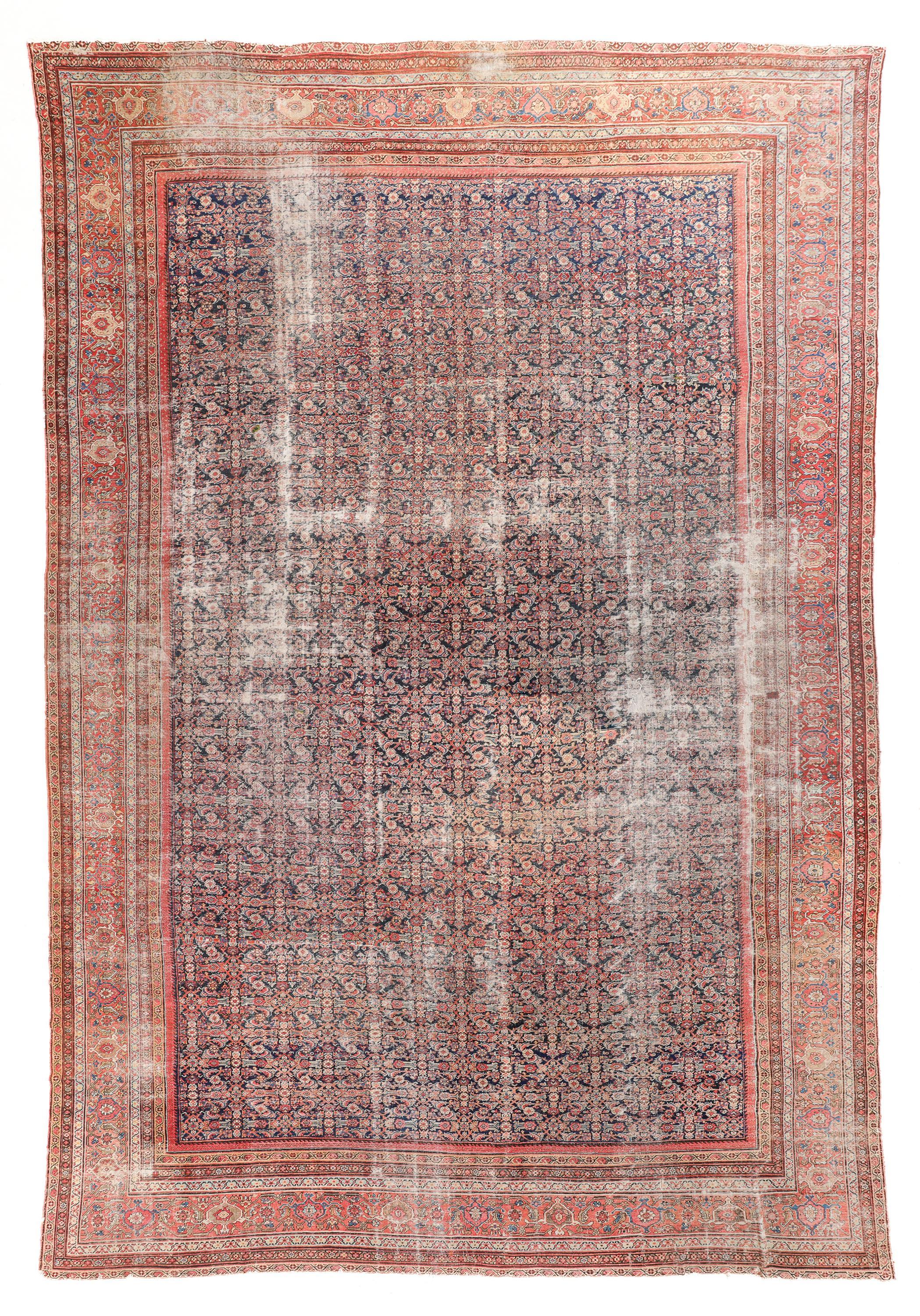 Magnifique tapis ancien Sultanabad 16x24 datant d'environ 1900 en vente 1