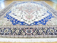 Mansion Size Persian Heriz Thick and Plush Hand Knotted Rug
