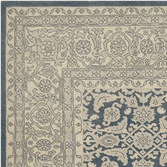 Contemporary Mansour Wool Hand-woven Herati Inspired Rug
