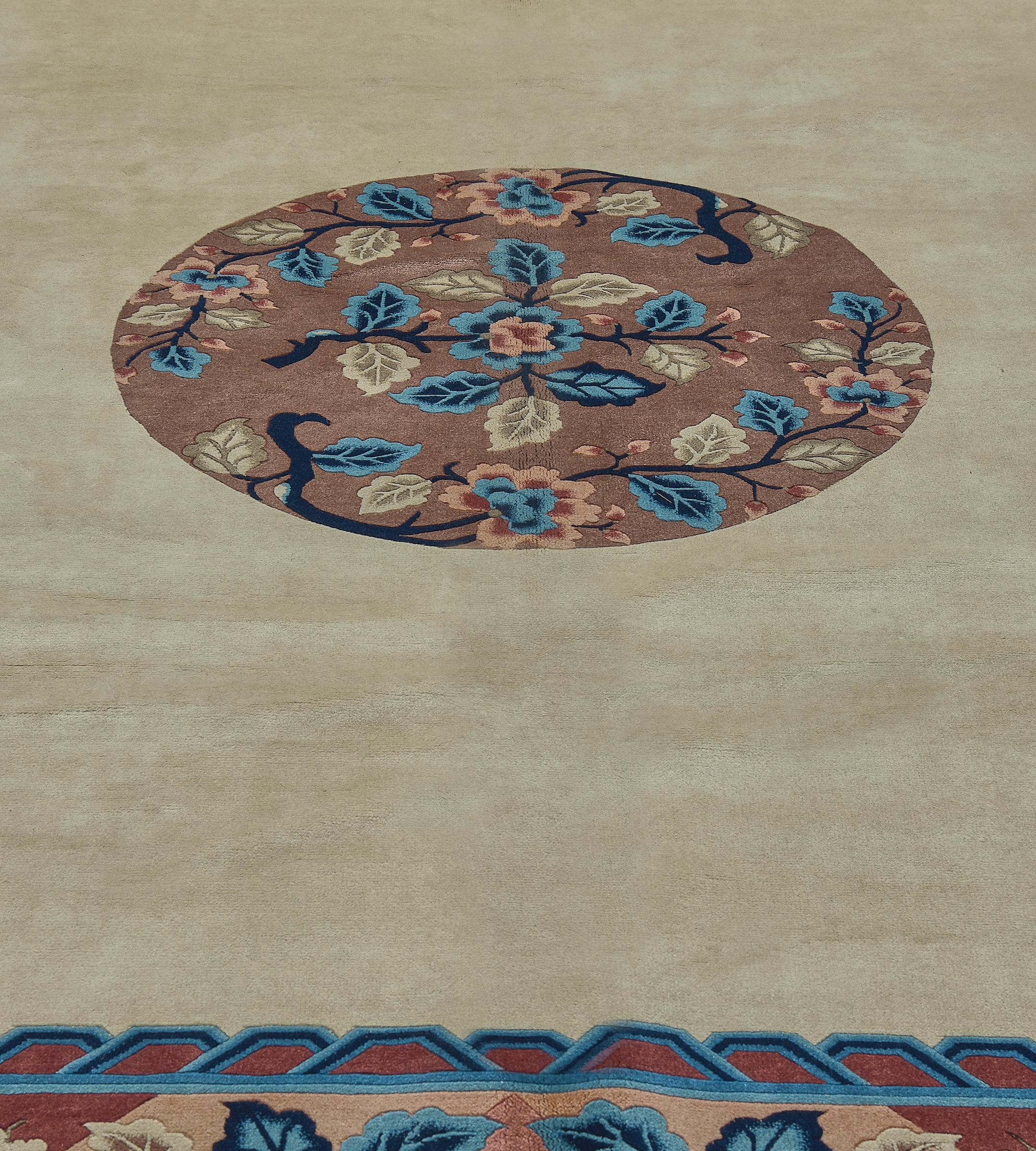 Tappeto Mansour Fine Handmade Modern Chinese Deco in vendita 4