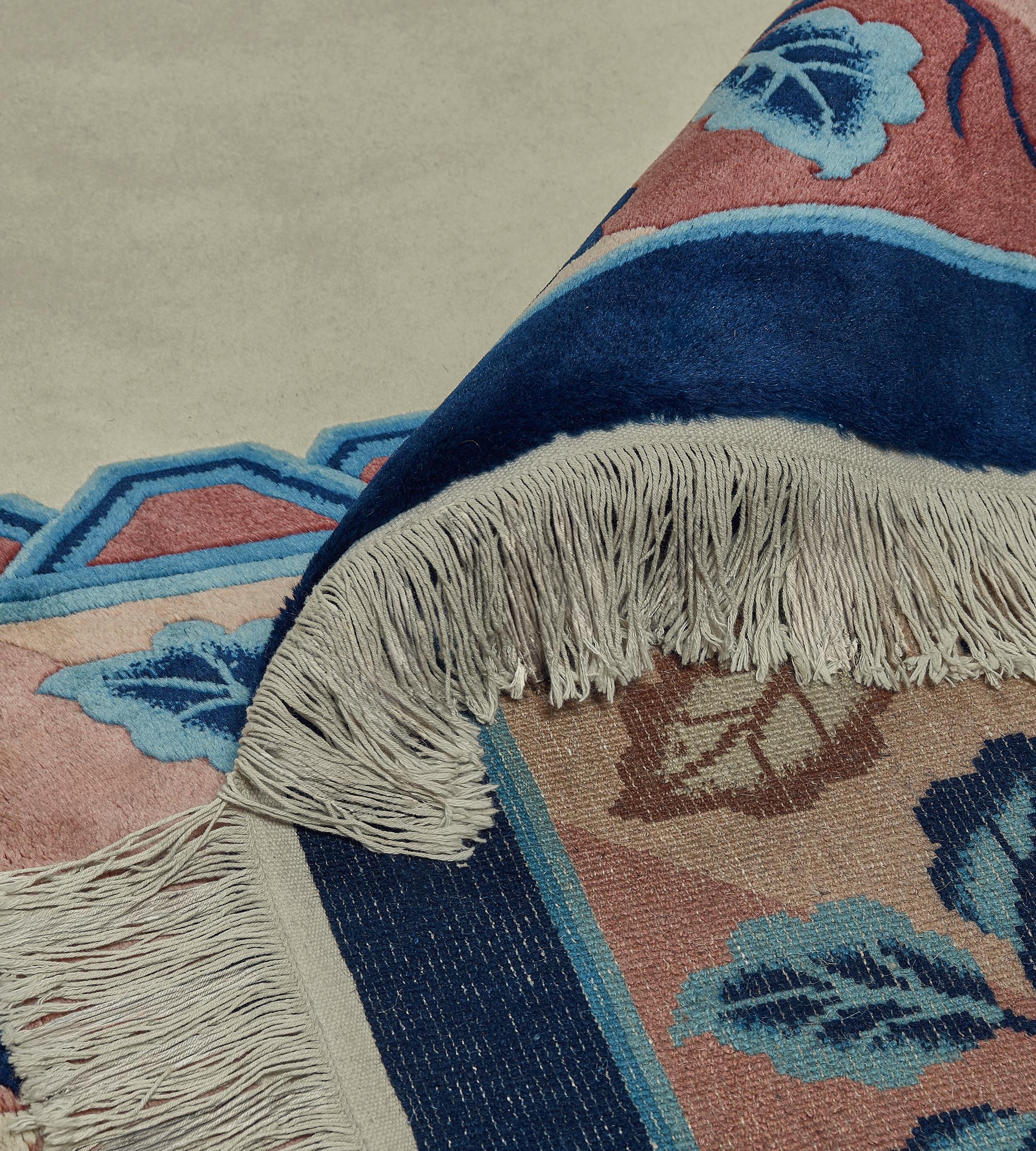 Tappeto Mansour Fine Handmade Modern Chinese Deco in vendita 6