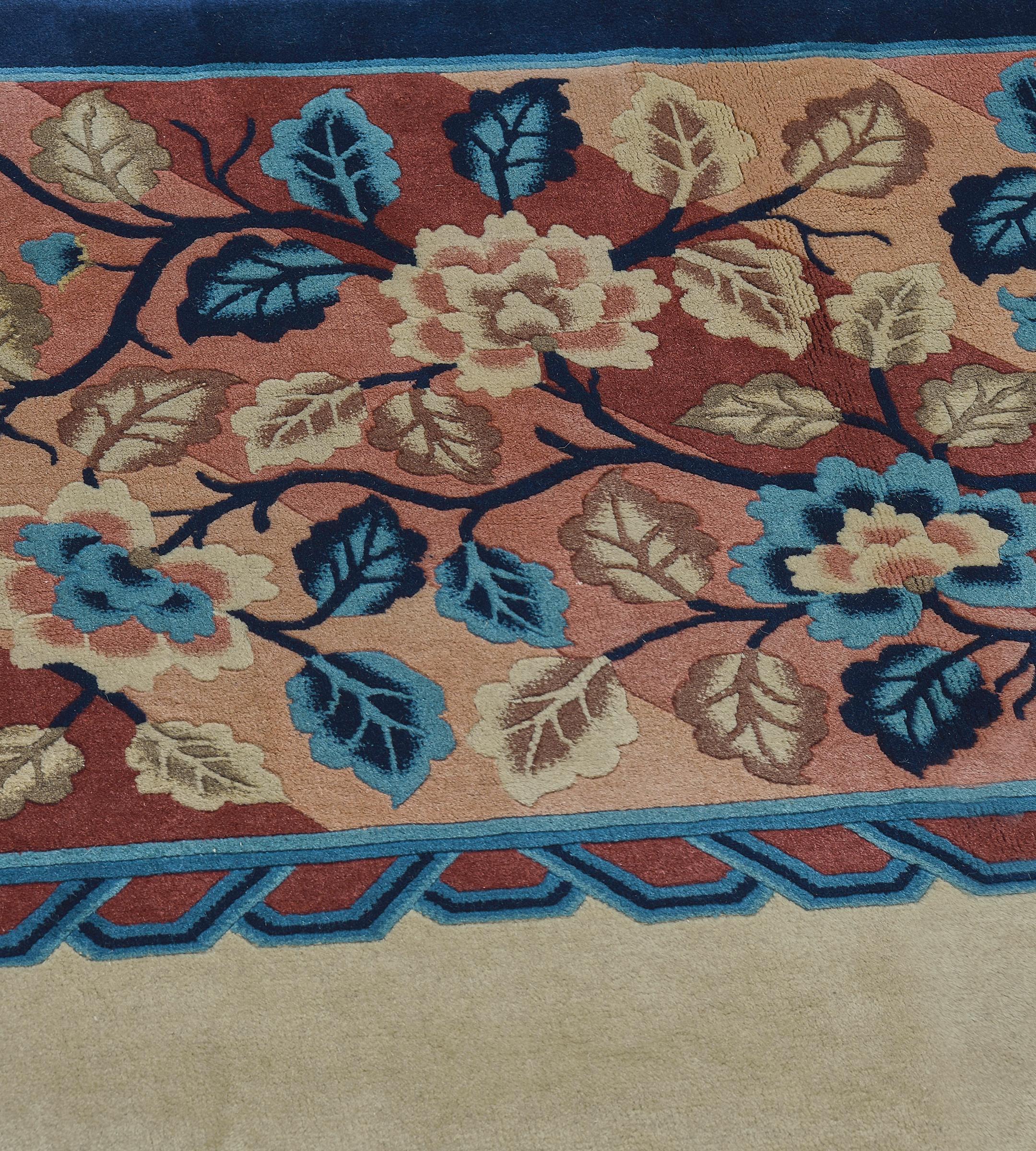 Lana Tappeto Mansour Fine Handmade Modern Chinese Deco in vendita