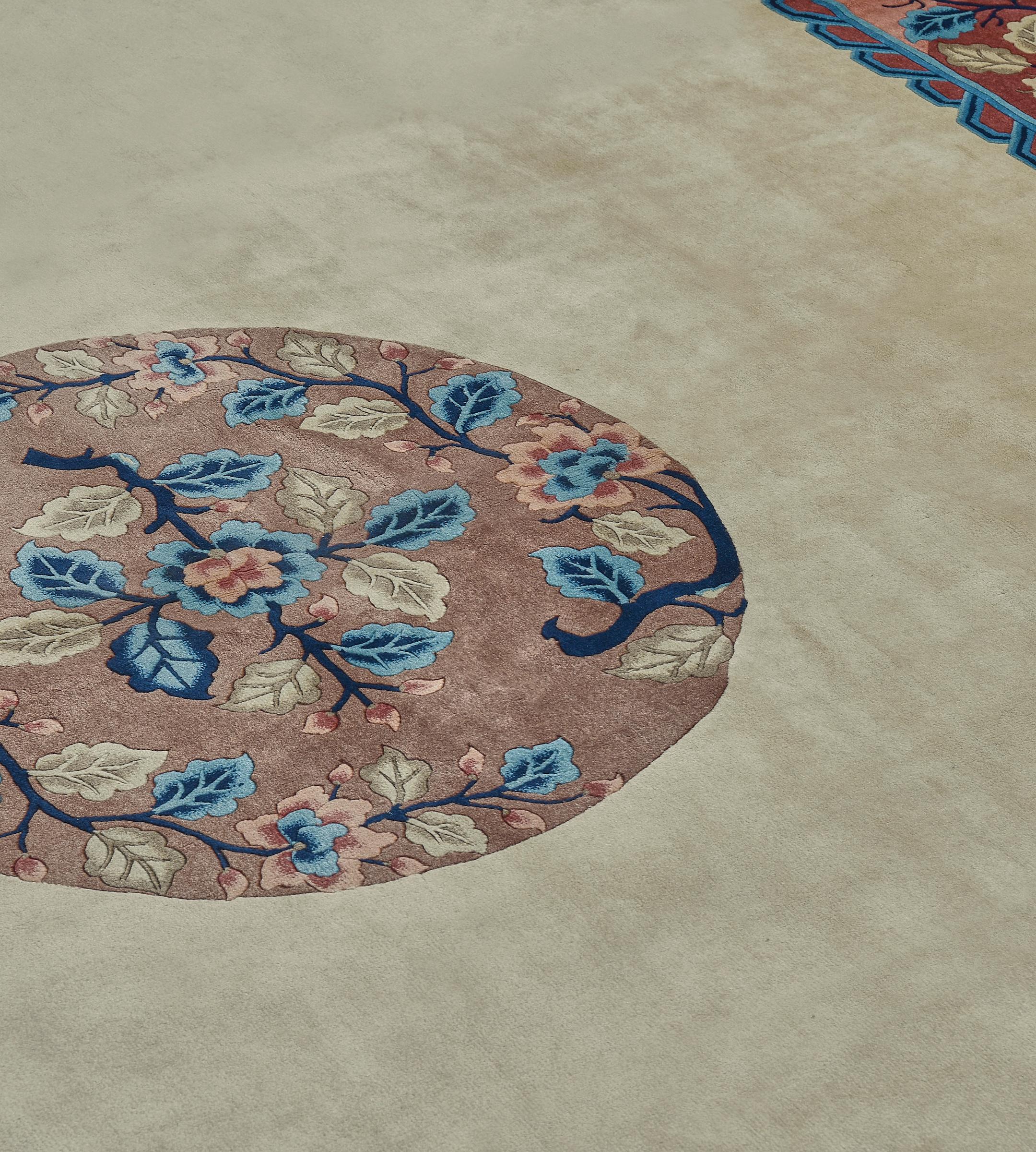 Tappeto Mansour Fine Handmade Modern Chinese Deco in vendita 1