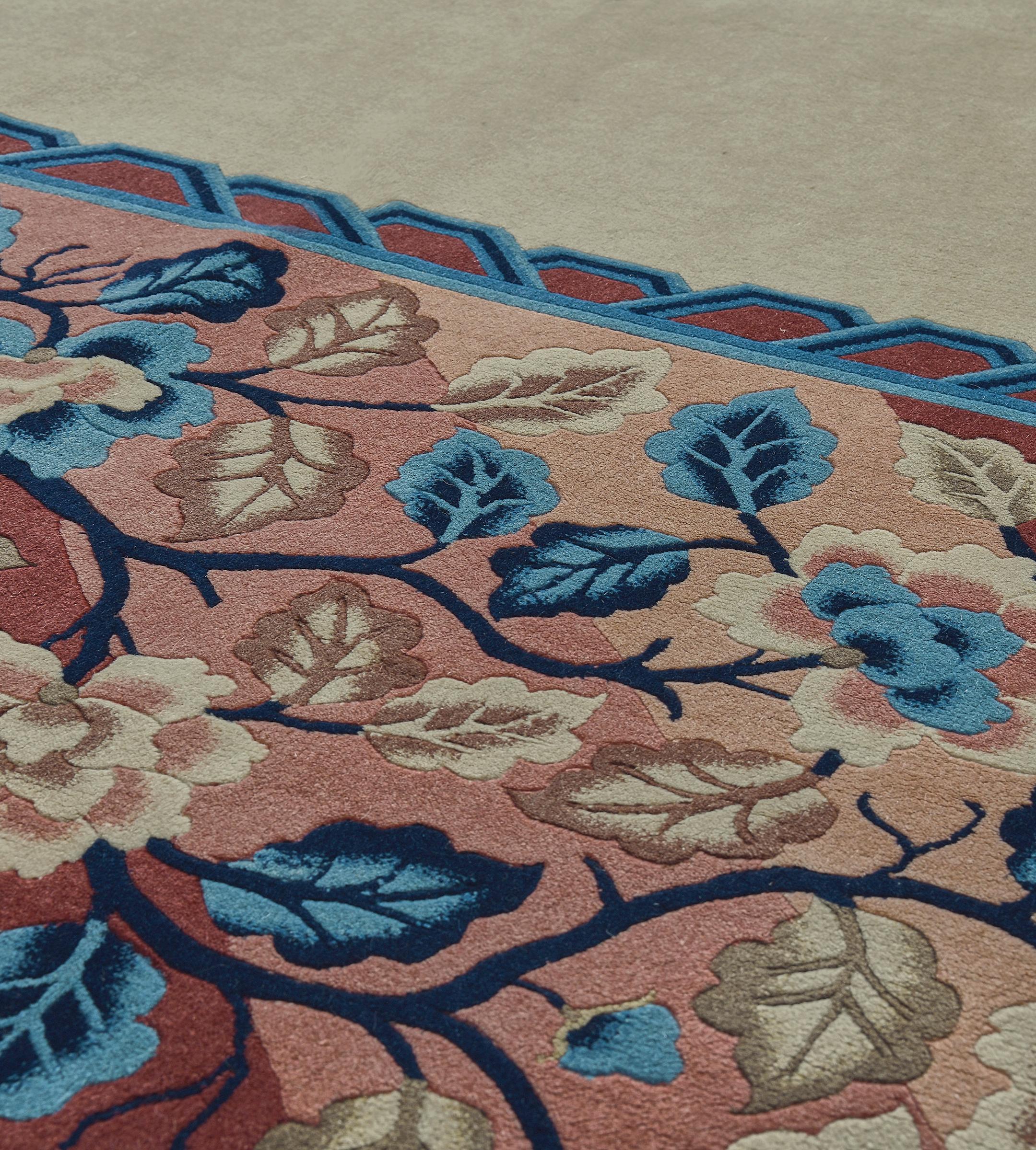 Tappeto Mansour Fine Handmade Modern Chinese Deco in vendita 3