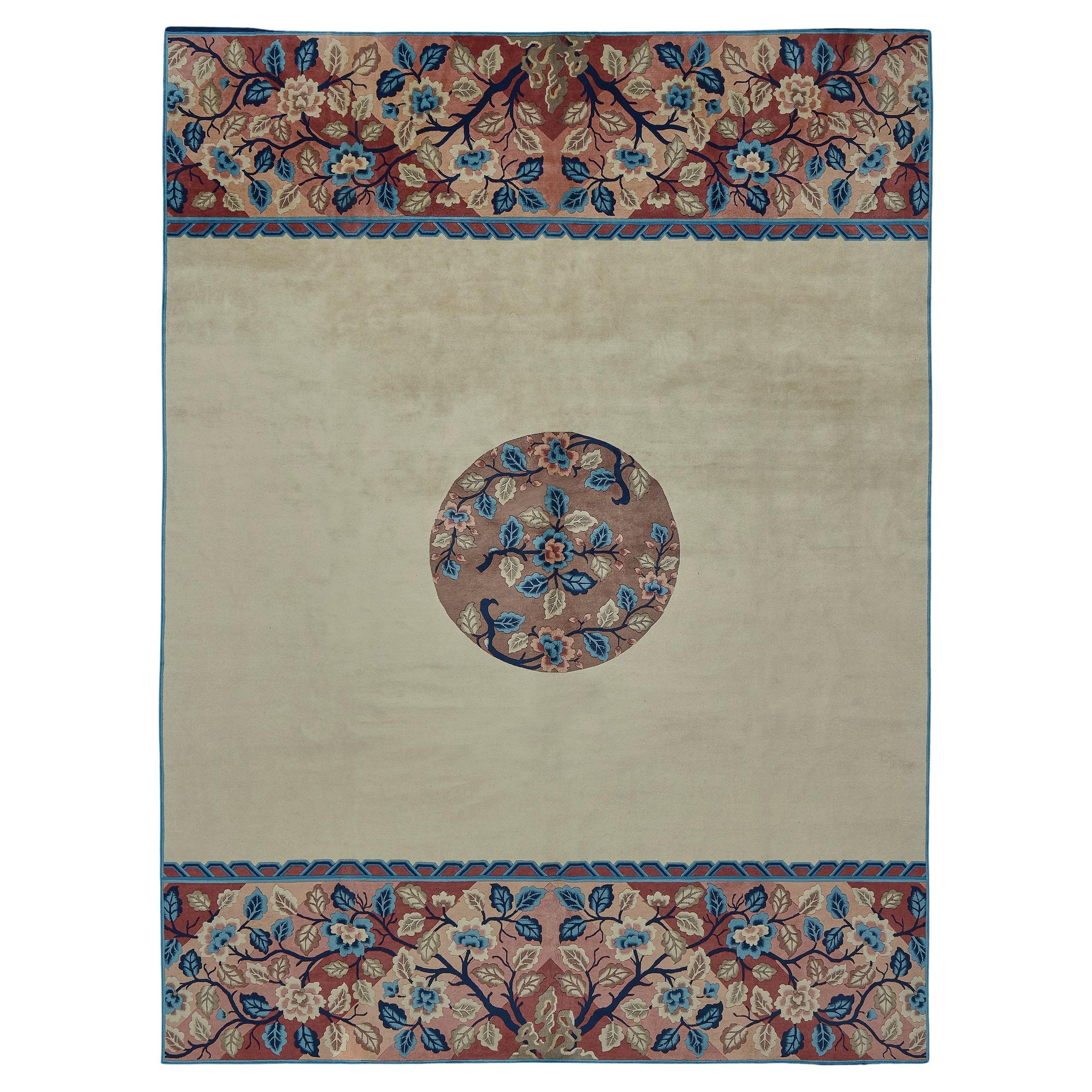 Tappeto Mansour Fine Handmade Modern Chinese Deco in vendita