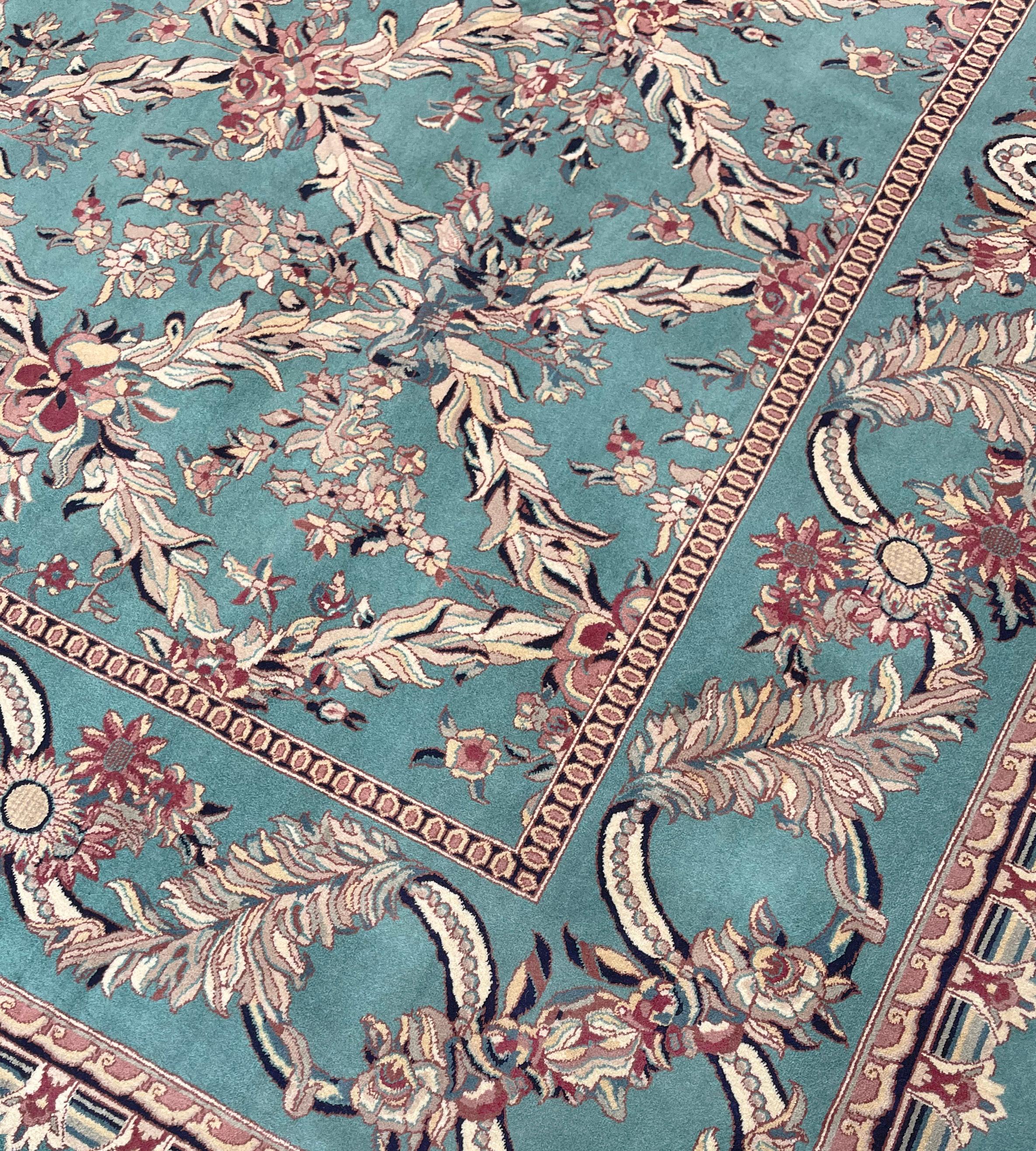 Pakistano Tappeto Mansour Fine Revival Tabriz fatto a mano in vendita
