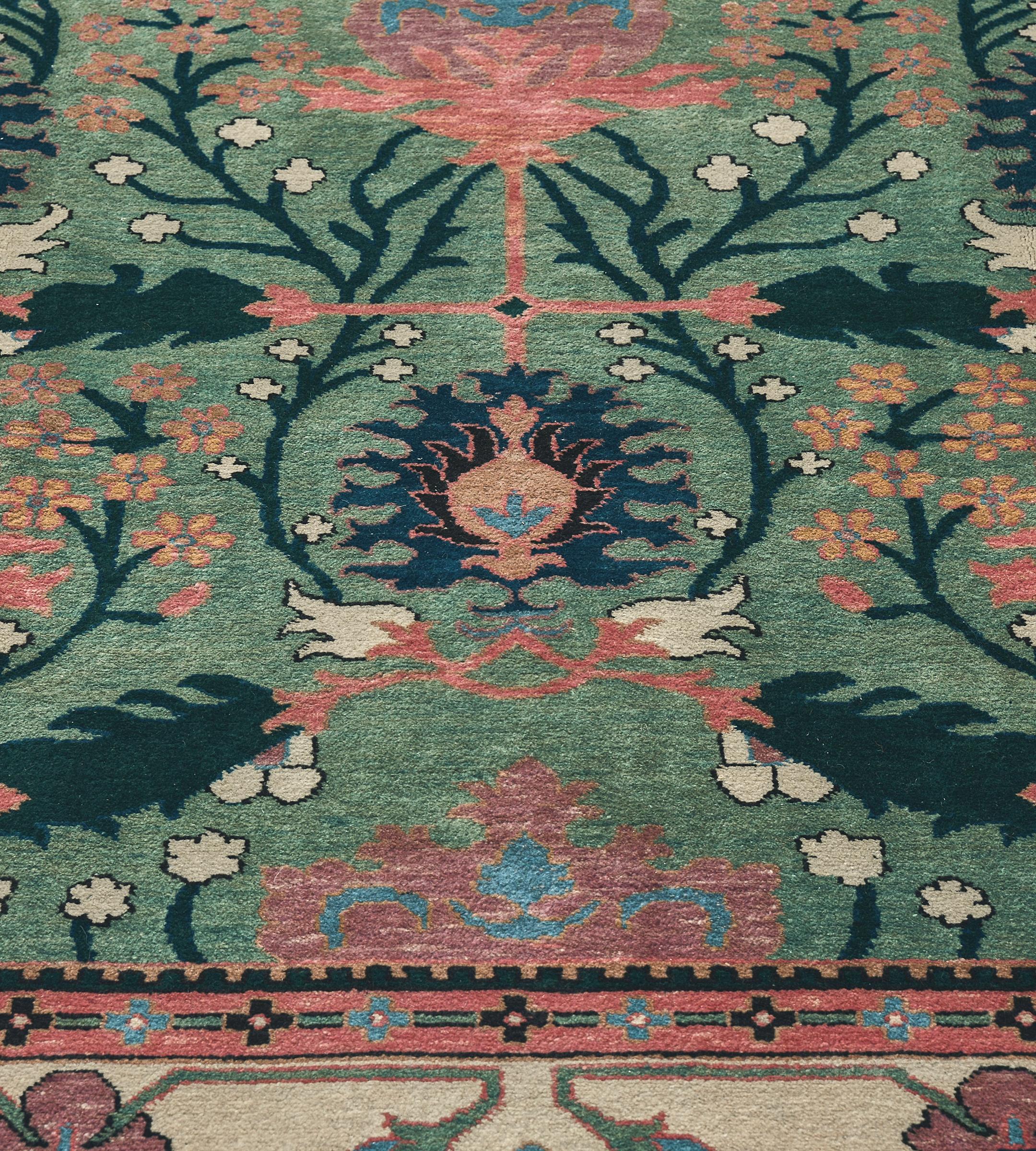 Mansour Handwoven Arts & Crafts Donegal Rug For Sale 3