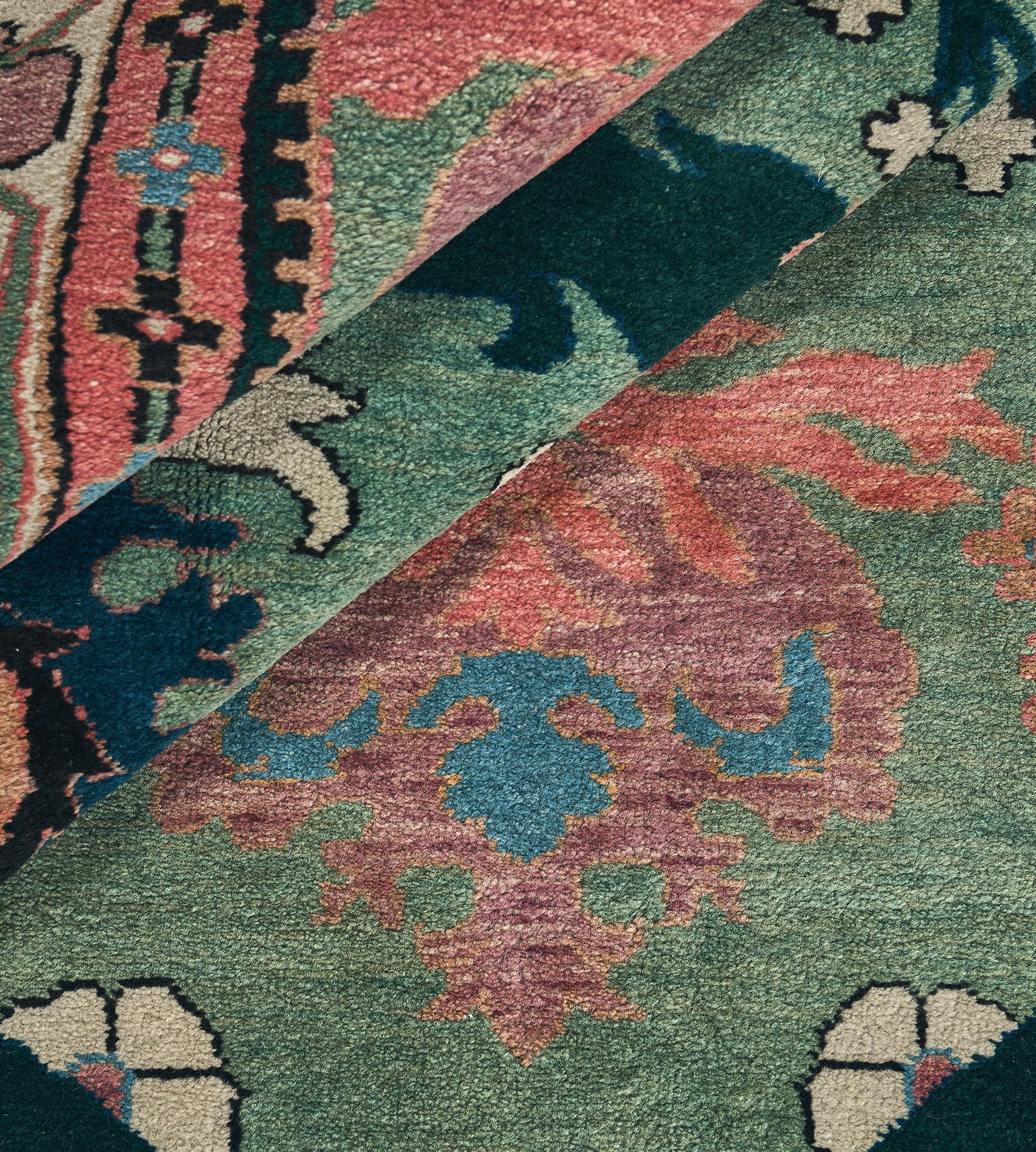 Mansour Handwoven Arts & Crafts Donegal Rug For Sale 4