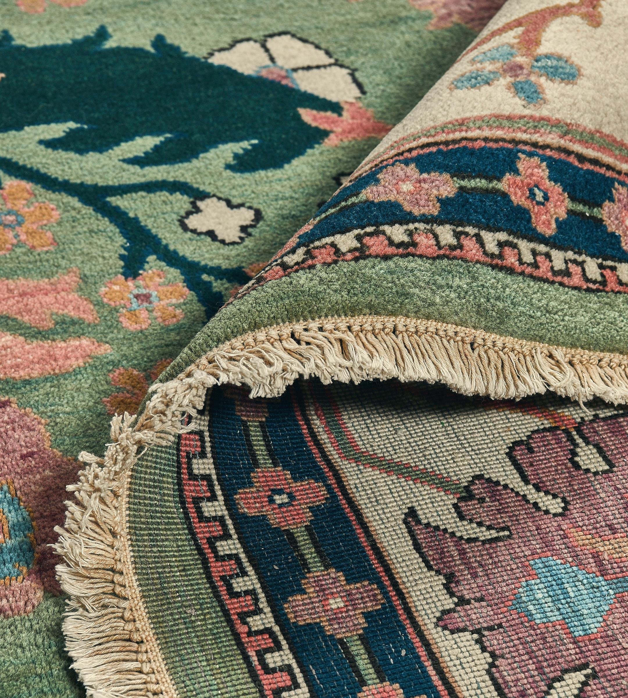 Mansour Handwoven Arts & Crafts Donegal Rug For Sale 5