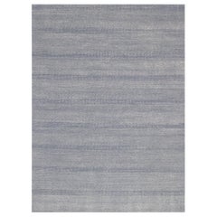Mansour Modern Handwoven Blue Tribal Wool Rug