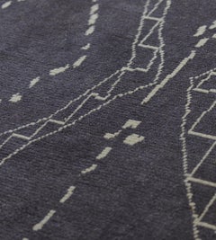 Contemporary Mansour Modern Handwoven Moroccan Inspired Wool Rug