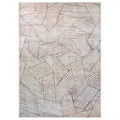 Mansour Modern Handwoven Wool Abstract Rug