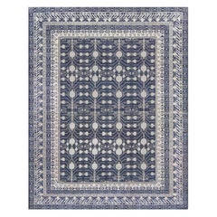 Mansour Modern Khotan Style Handgewebter Wollteppich