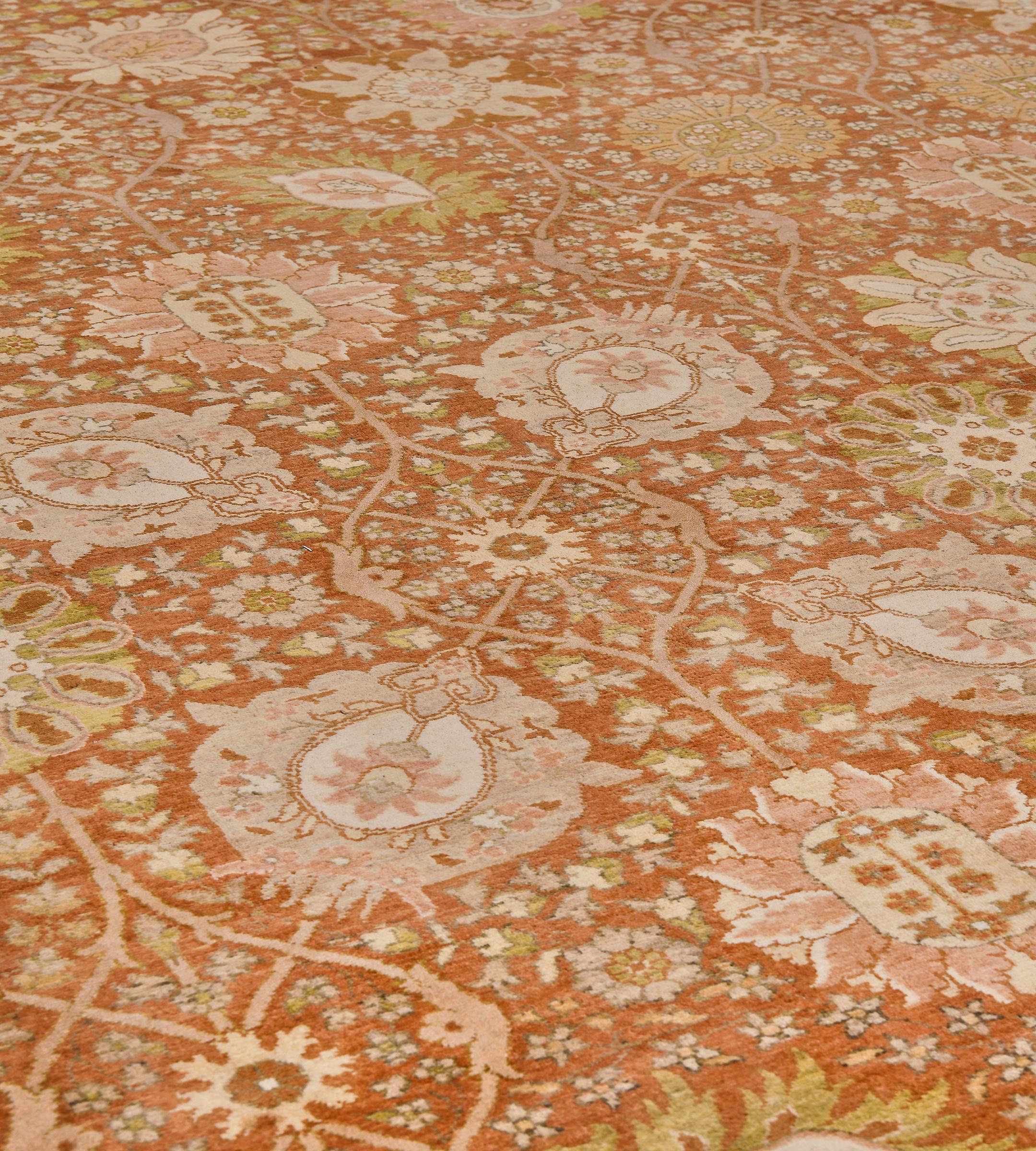 Pakistani Mansour Quality Handwoven Tabriz Rug