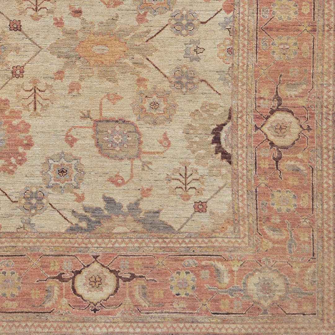 Pakistani Mansour Quality Persian Handwoven Agra Rug