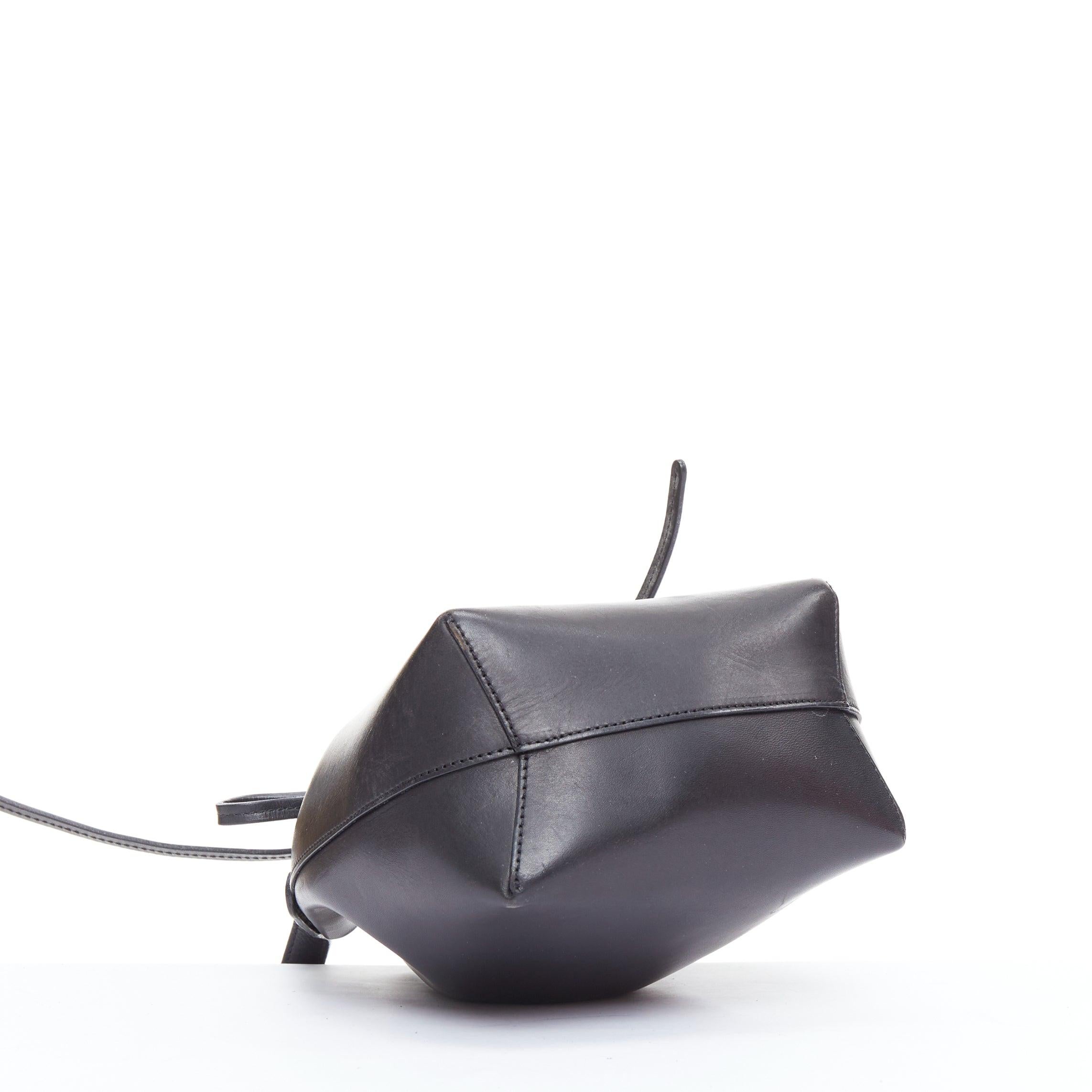 MANSUR GAVRIEL 2015 black smooth leather gold studs mini bucket bag For Sale 1