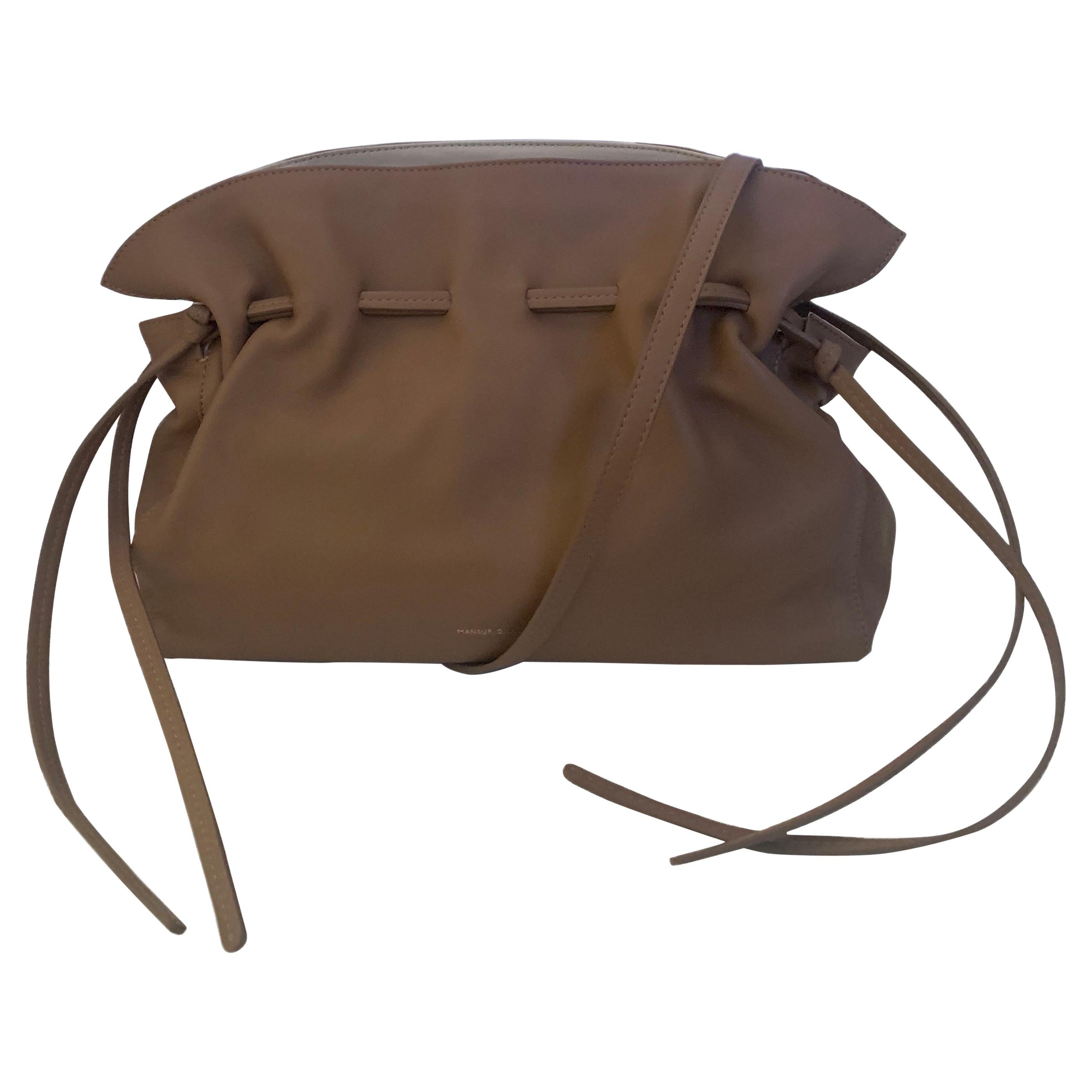 Mansur Gavriel Biscotto/ Creme Leather Protea Crossbody Bag rt. $795