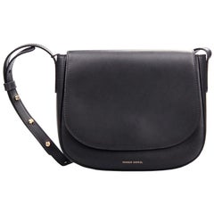 Used Mansur Gavriel Black Leather Crossbody Bag