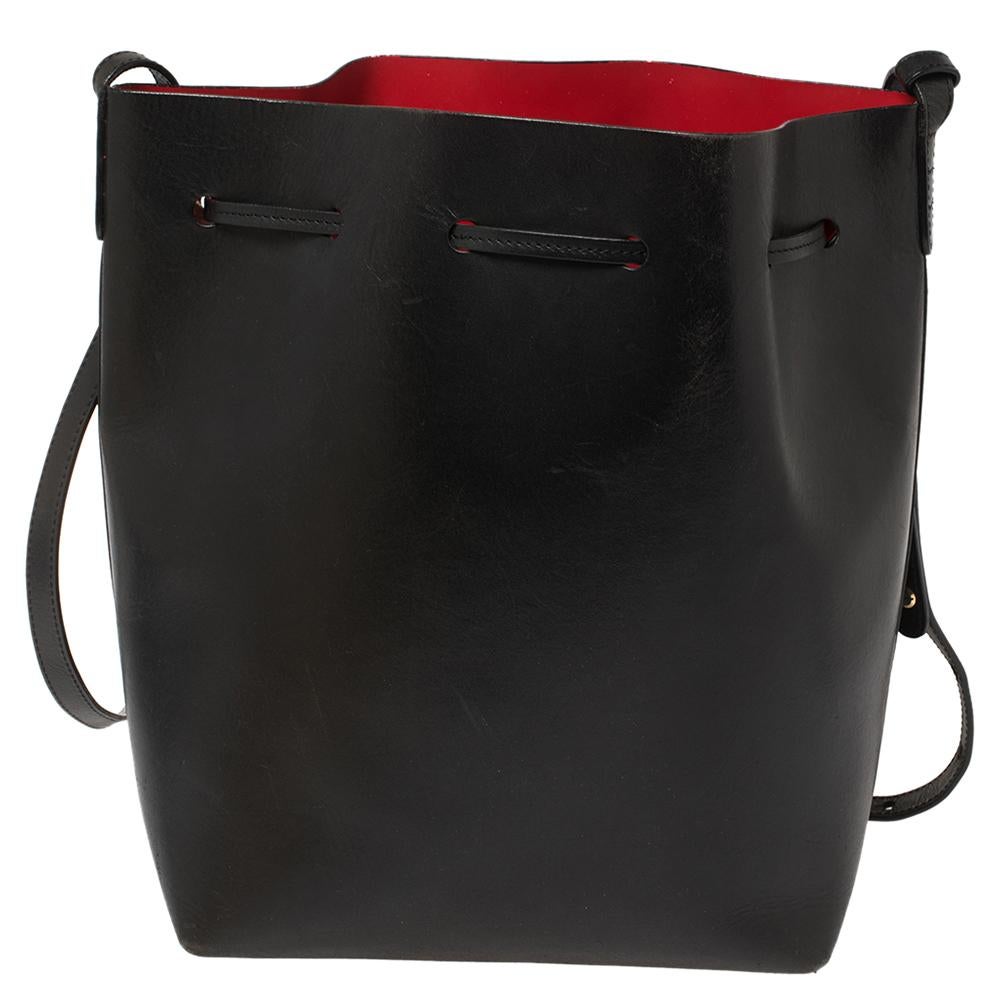 leather drawstring purse