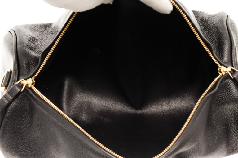 Mansur Gavriel Black Leather Duffle Mini Bag For Sale at 1stDibs