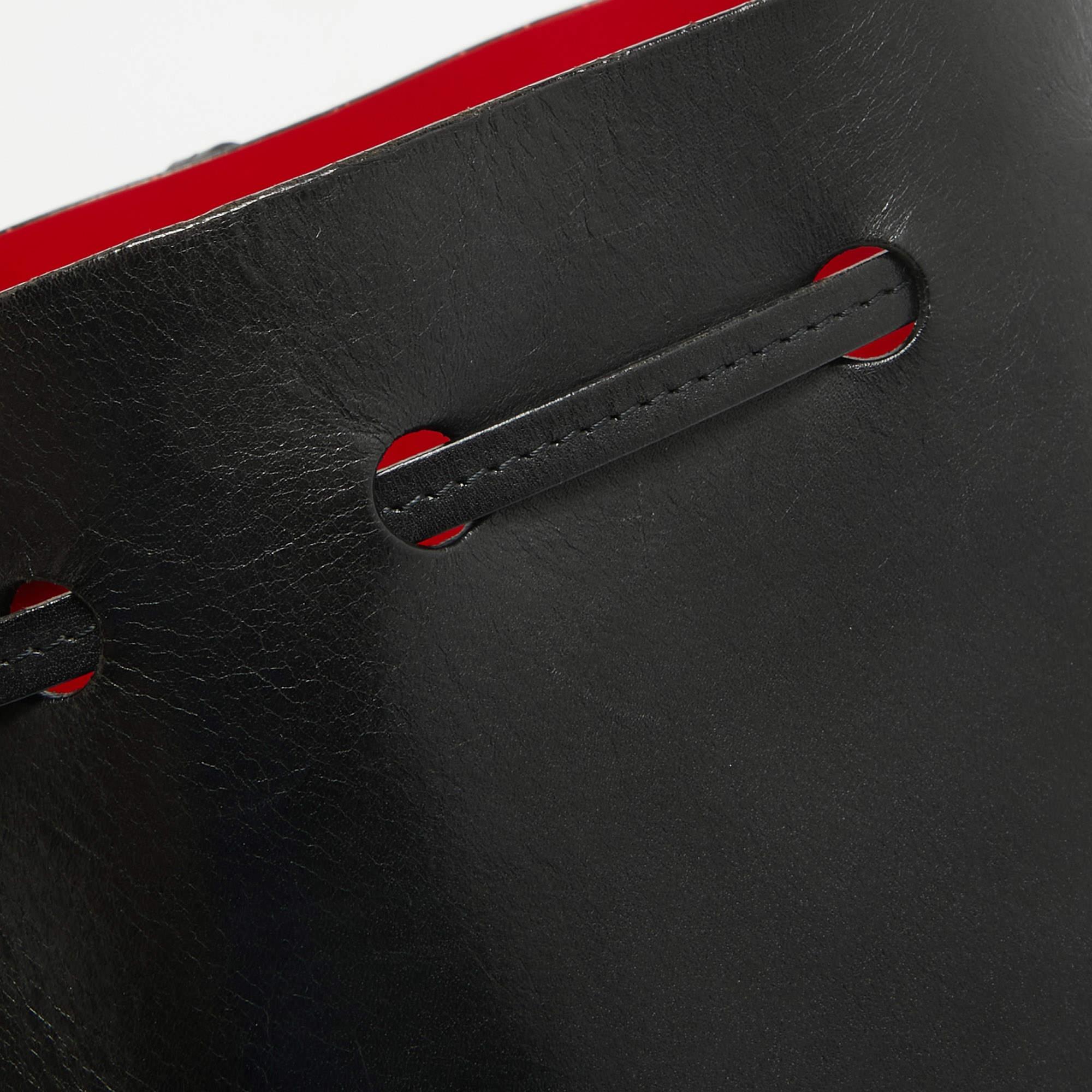 Mansur Gavriel Black Leather Mini Bucket Bag 2