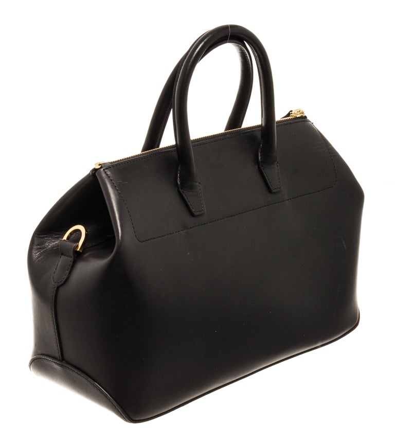 Mansur Gavriel Black Leather Travel Bag For Sale at 1stDibs
