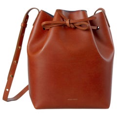 Mansur Gavriel Brandy Leather Bucket Bag