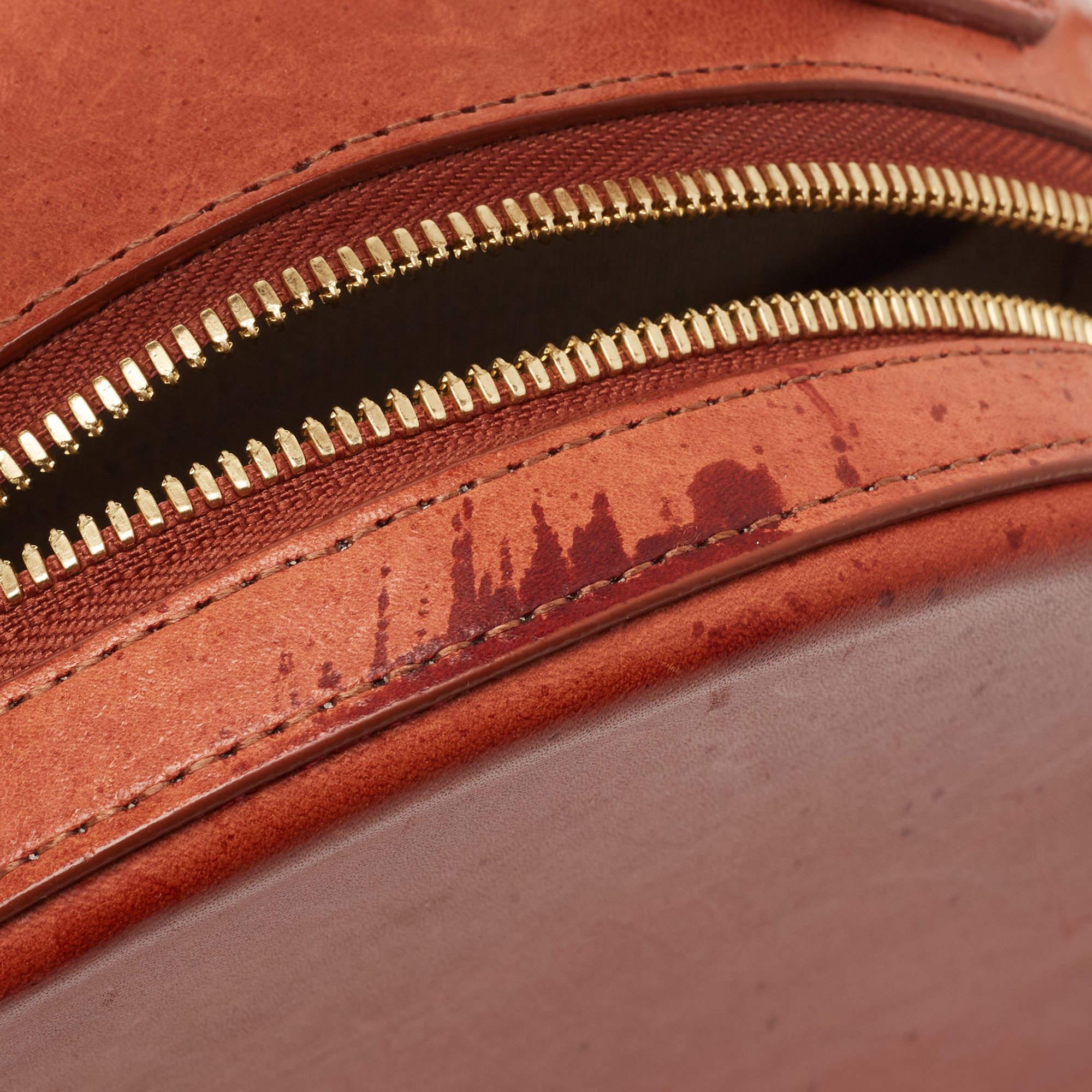 Mansur Gavriel Brown Leather Circle Crossbody Bag 3