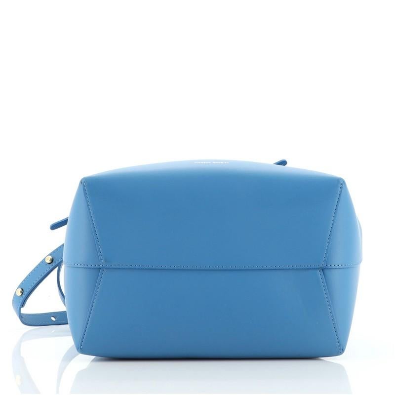 Blue Mansur Gavriel Bucket Bag Leather Large
