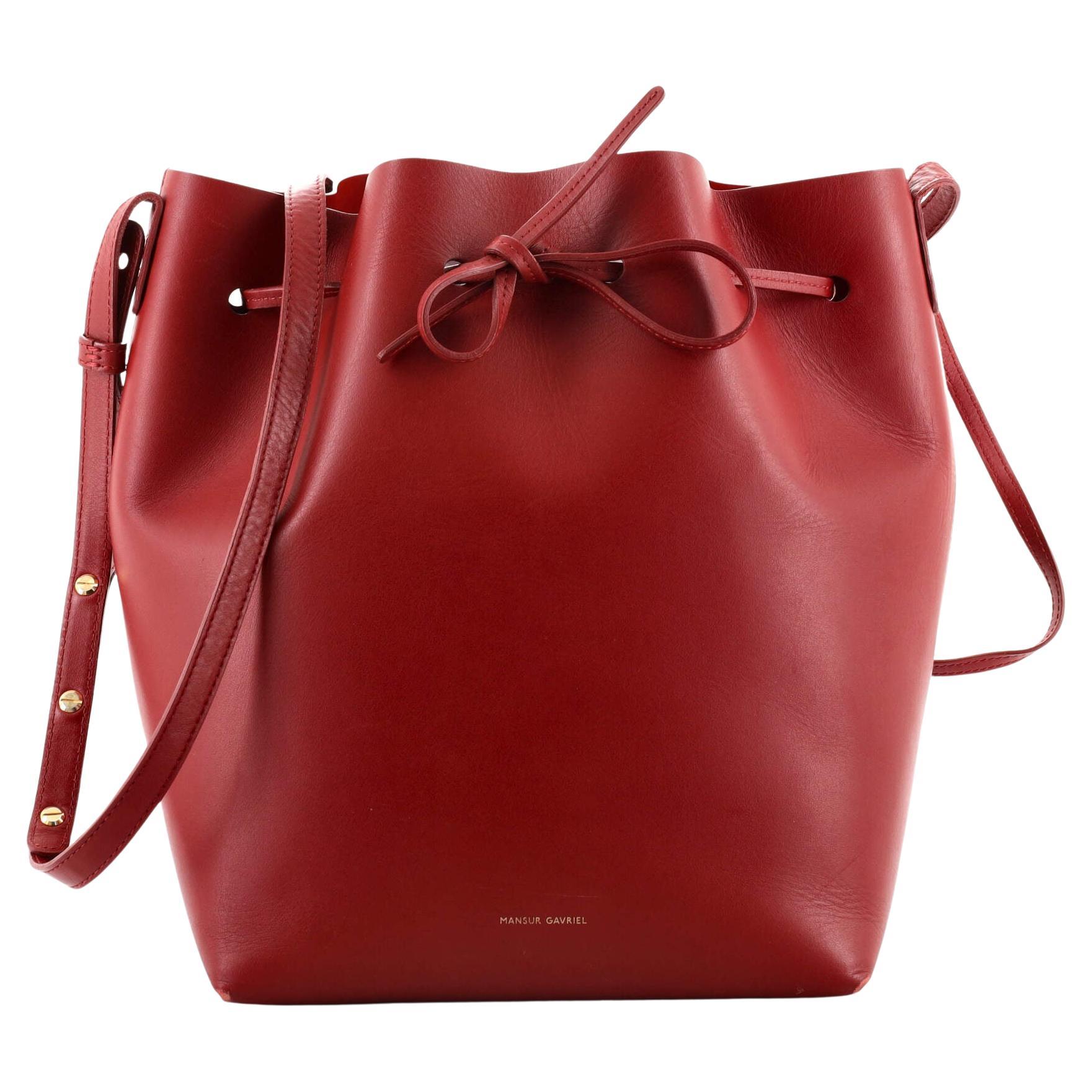 Mansur Gavriel Bucket Bag Leather Mini at 1stDibs