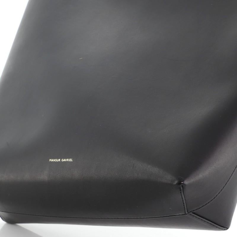 Mansur Gavriel Bucket Tote Leather North South In Good Condition In NY, NY