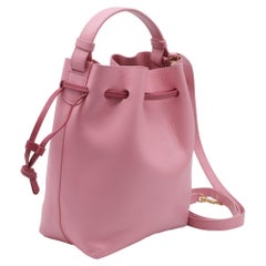 Borsa a secchiello con coulisse "Confetti" di Mansur Gavriel in pelle rosa